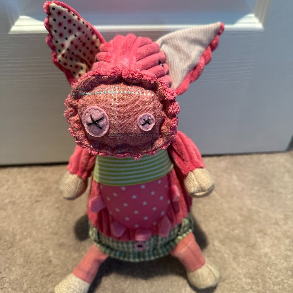 Original Les Deglingos Pig Plush 11"